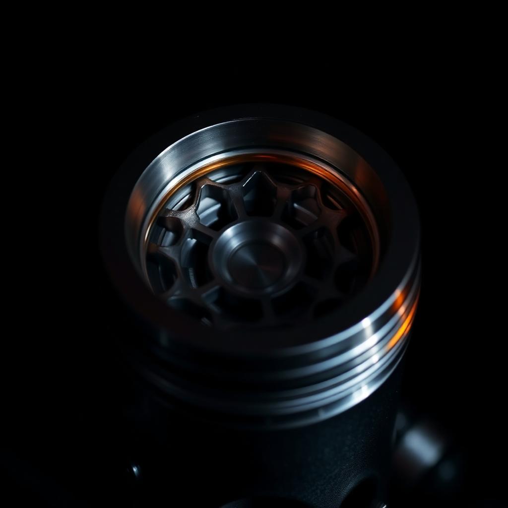 Forged piston crown detail